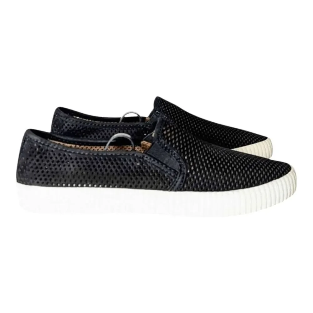 FRYE Camille Blace Suede Perforated Slip-On Shoes Size 9M